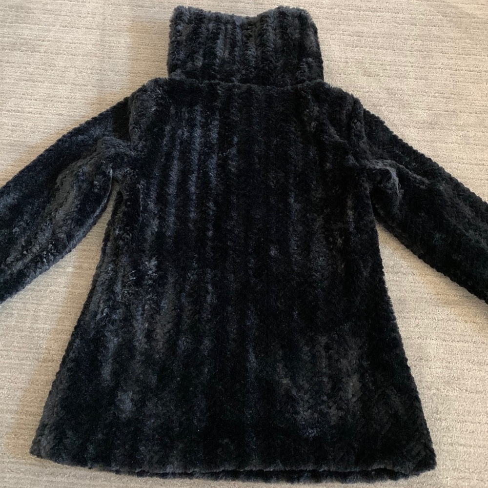 Adrienne Landau faux fur pullover